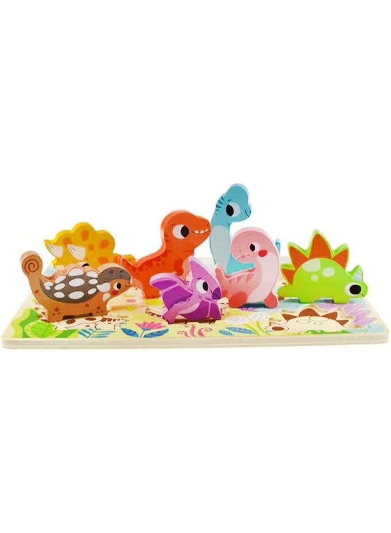 Tooky Toy Wooden Dinosaur Puzzle - Image 2